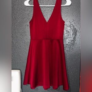 Forever 21 Strapless Burgundy Dress